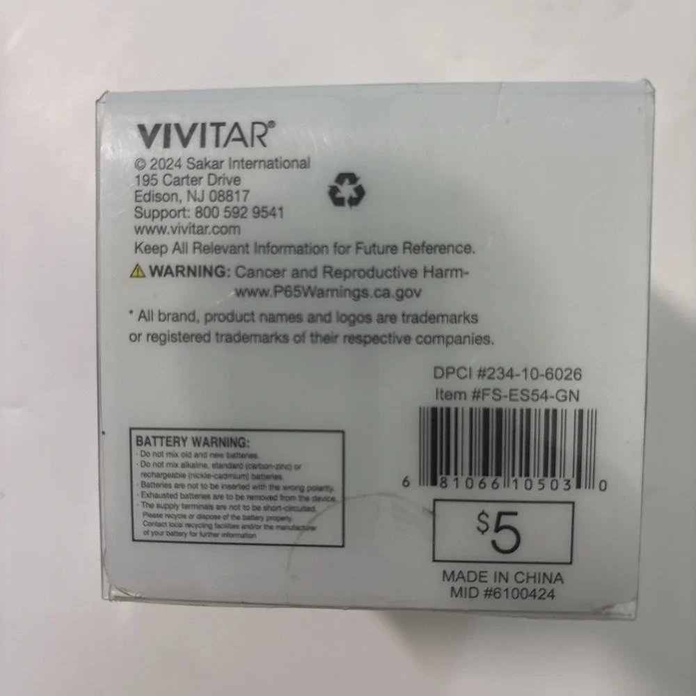 Vivitar Fabric Shaver Lint Fuzz Remover Portable 3-AAA Bat. Operated Green NIB